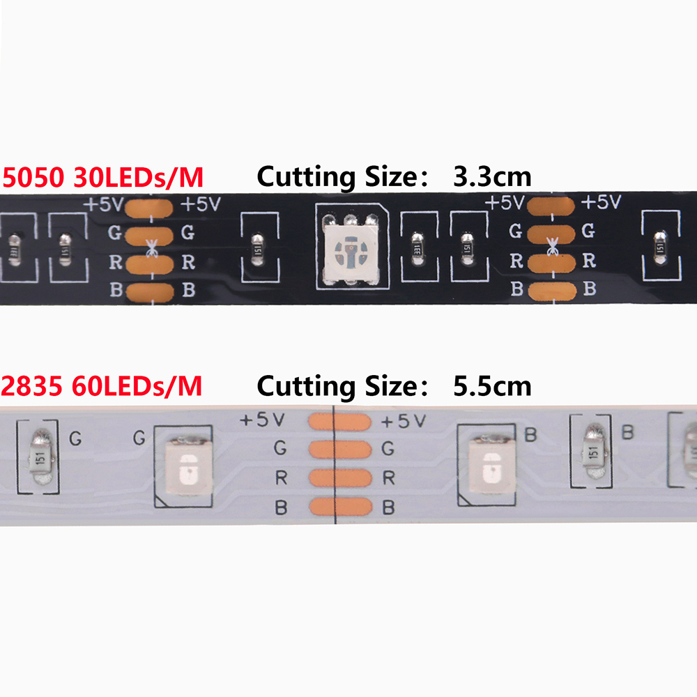 DC 5V 5050 RGB bande lumière L - Outdoor Power Strip Weatherproof avis et prix